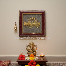 Load image into Gallery viewer, 🐎 7 Horses on Raw Pyrite Frame - Symbol of Speed, Success & Prosperity