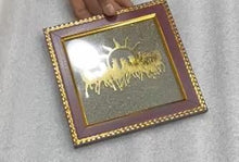 Load image into Gallery viewer, 🐎 7 Horses on Raw Pyrite Frame - Symbol of Speed, Success &amp; Prosperity
