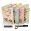 ✍️ Sank Magic Practice Book (4 BOOKS 📚, 1 PEN 🖊️, 1 GRIP , 10 REFILLS )🎁 FREE Magic Coloring Book