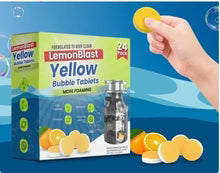 Load image into Gallery viewer, 🔥 Buy 1 Get 1 FREE!🔥 🍋 LemonBlast Yellow Bubble Tablets –Odor Eliminator + Blockage Remover 💥🧼
