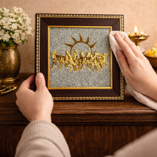 Load image into Gallery viewer, 🐎 7 Horses on Raw Pyrite Frame - Symbol of Speed, Success &amp; Prosperity
