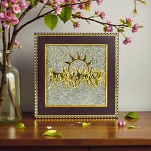 Load image into Gallery viewer, 🐎 7 Horses on Raw Pyrite Frame - Symbol of Speed, Success &amp; Prosperity
