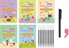 ✍️ Sank Magic Practice Book (4 BOOKS 📚, 1 PEN 🖊️, 1 GRIP , 10 REFILLS )🎁 FREE Magic Coloring Book